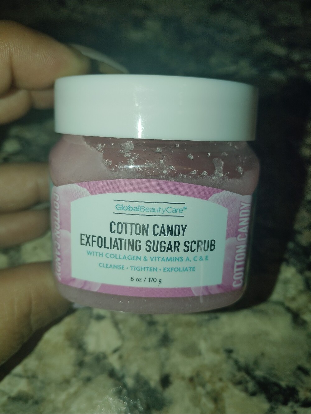 Cotton Candy Exfoliating Sugar Scrub - Pink New